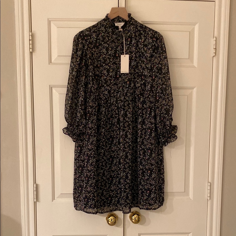 Melloday Floral Black Dress